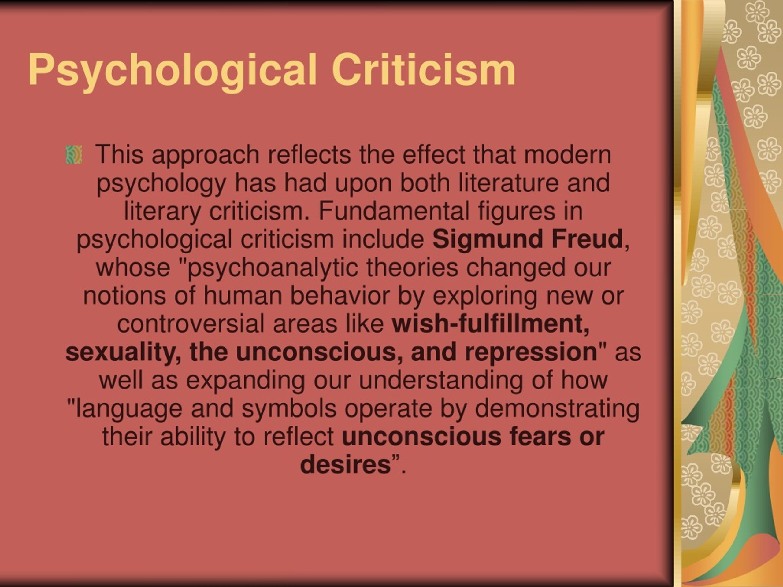 how to write a psychological criticism essay