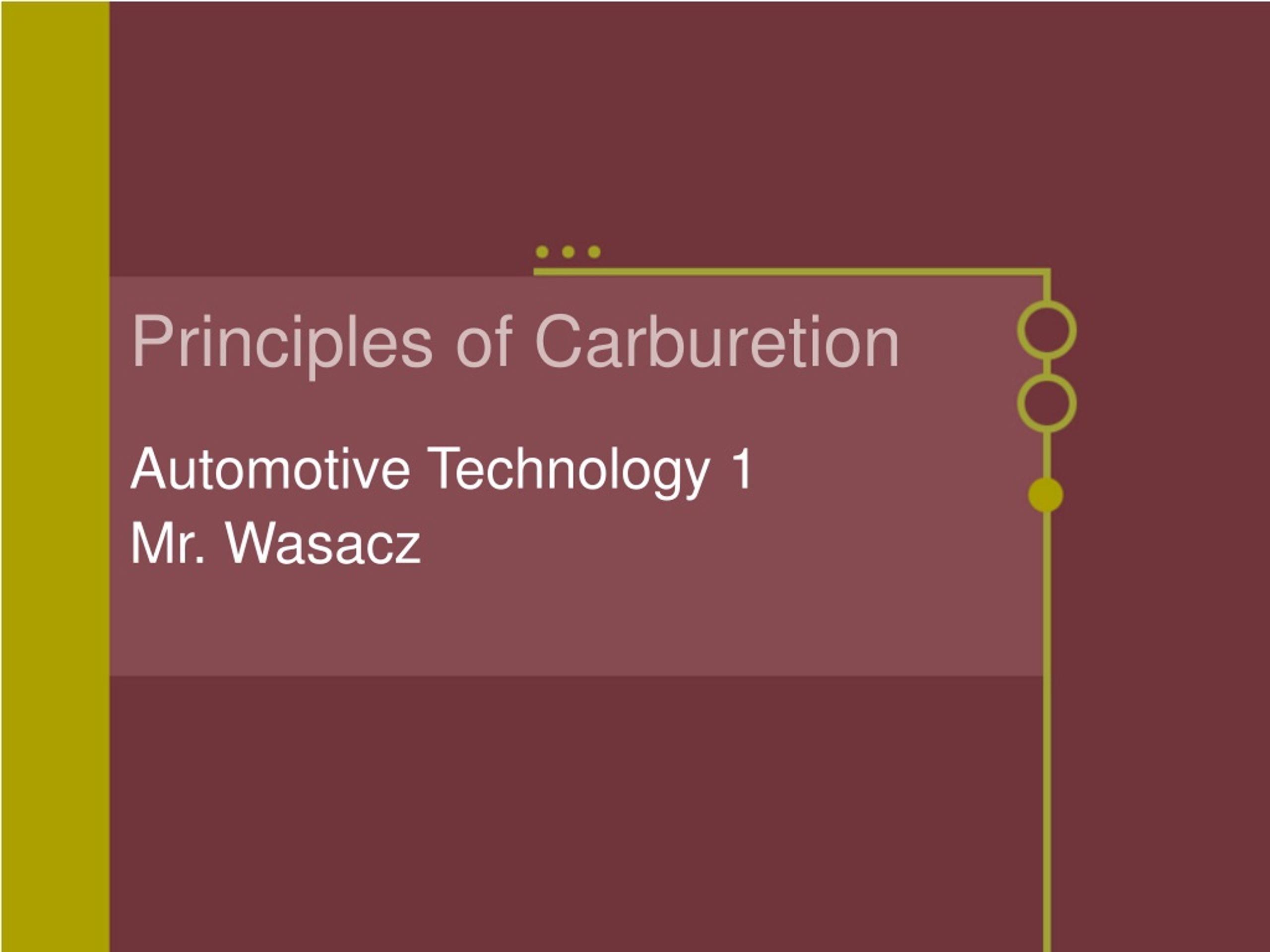 PPT Principles of Carburetion PowerPoint Presentation, free download