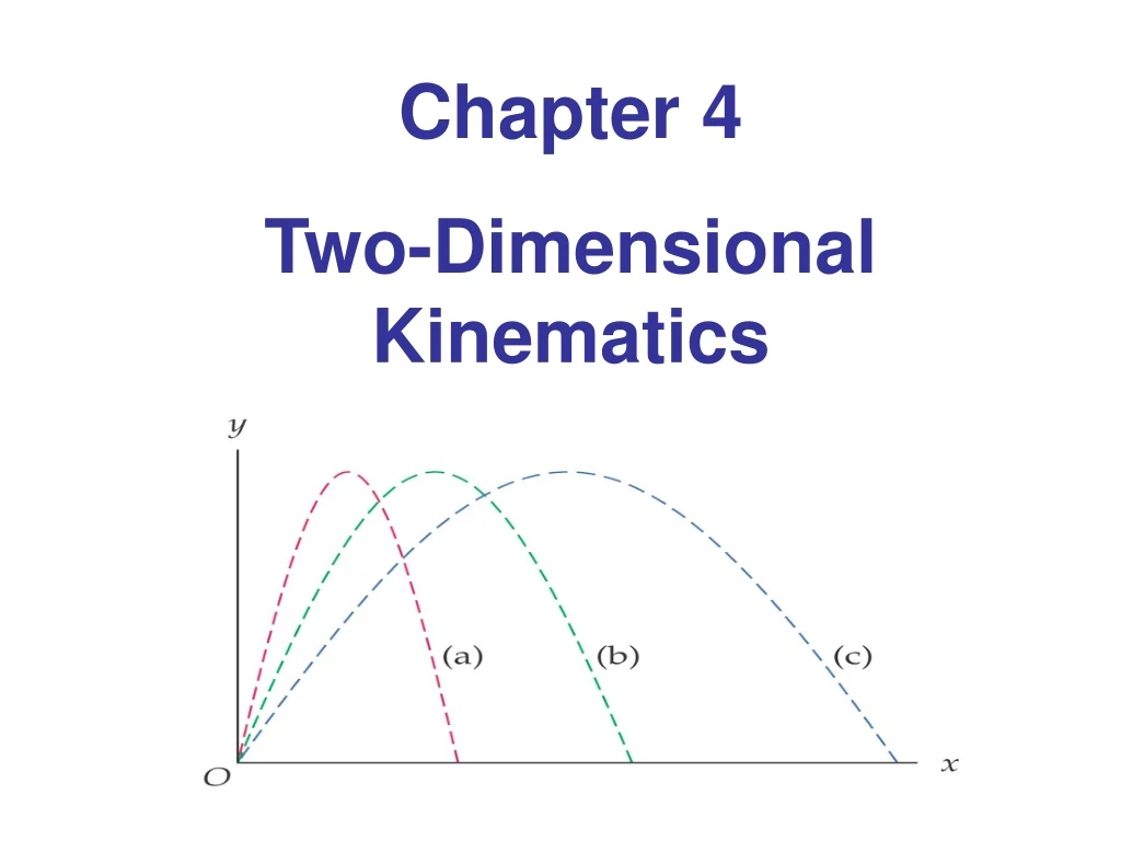 chapter 4 two dimensional kinematics n.