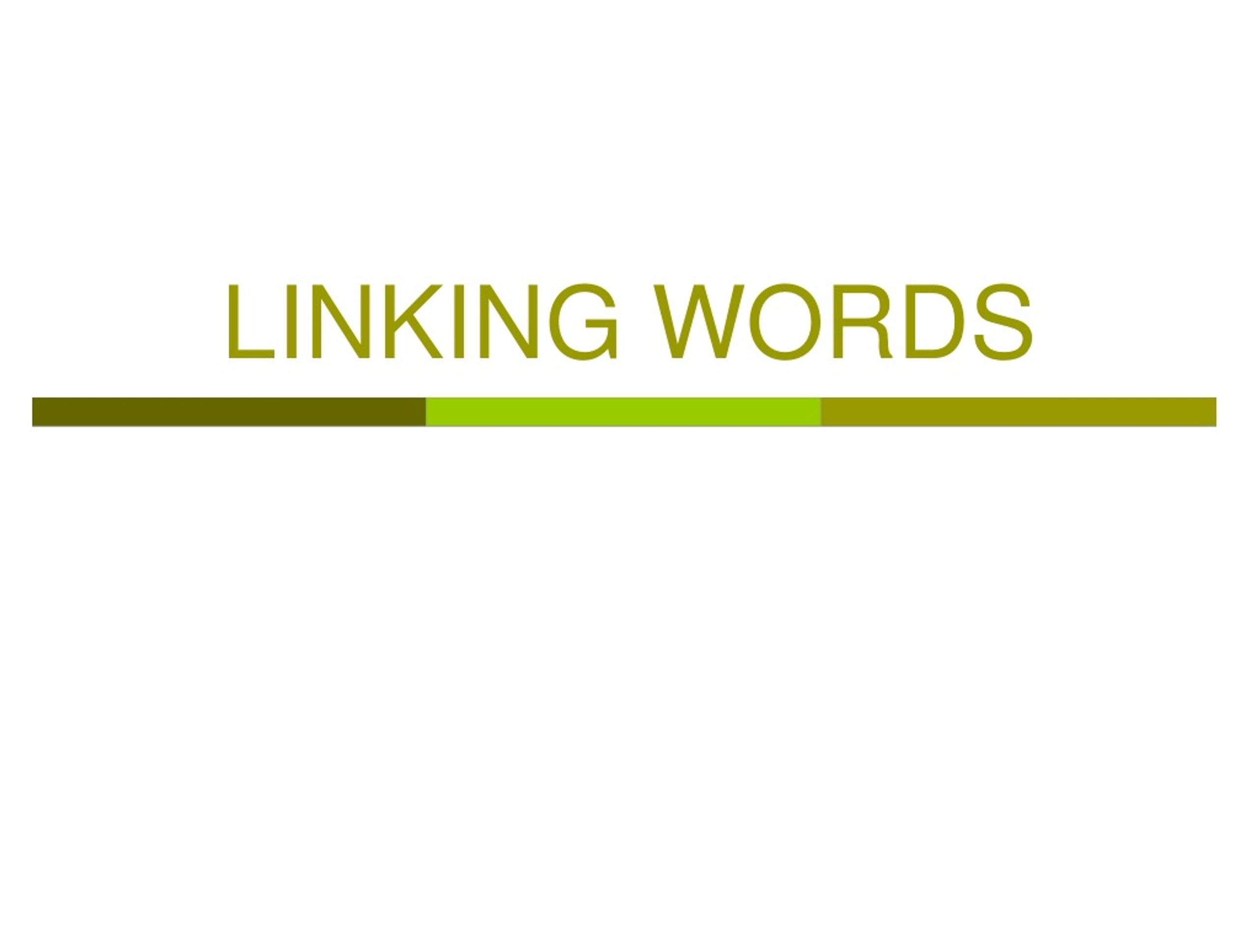 link words in presentation