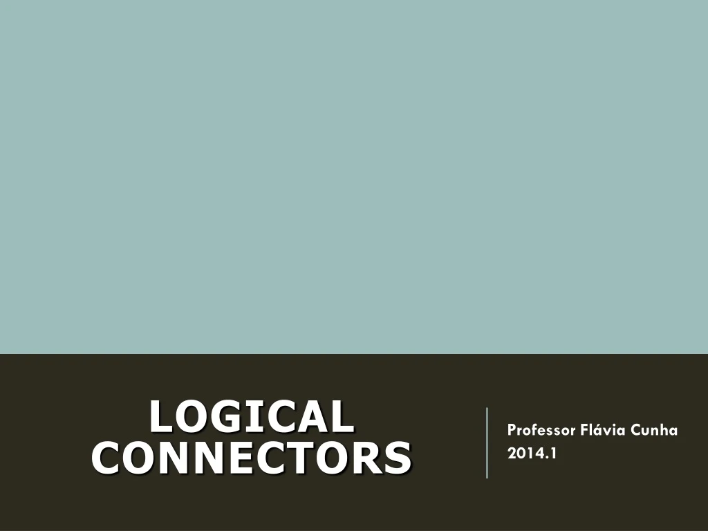 Ppt logical connectors powerpoint presentation free download id
