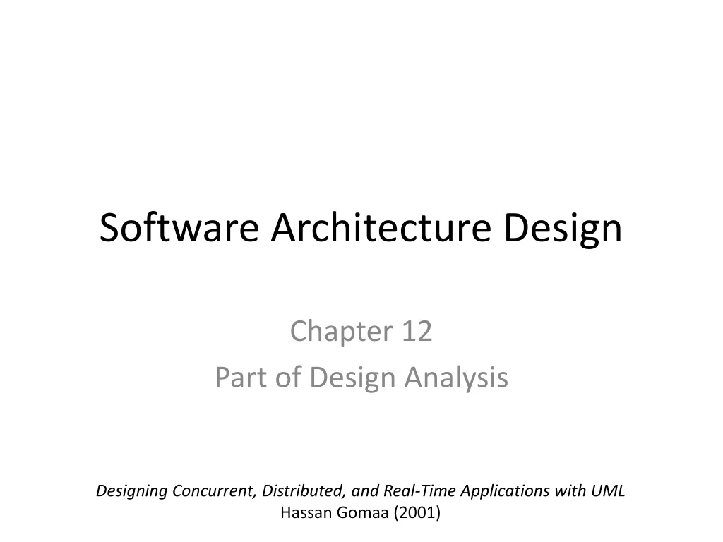 software architecture design n.