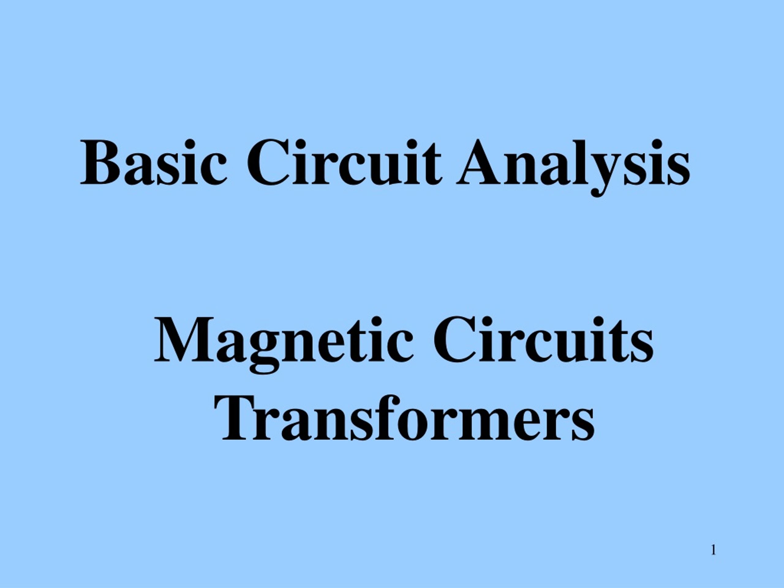 PPT - Basic Circuit Analysis PowerPoint Presentation, Free Download ...