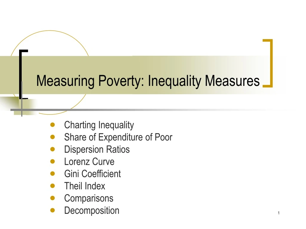 Ppt Measuring Poverty Inequality Measures Powerpoint Presentation Free Download Id9112982 7776