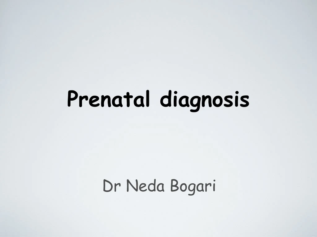 PPT - Prenatal Diagnosis PowerPoint Presentation, Free Download - ID ...