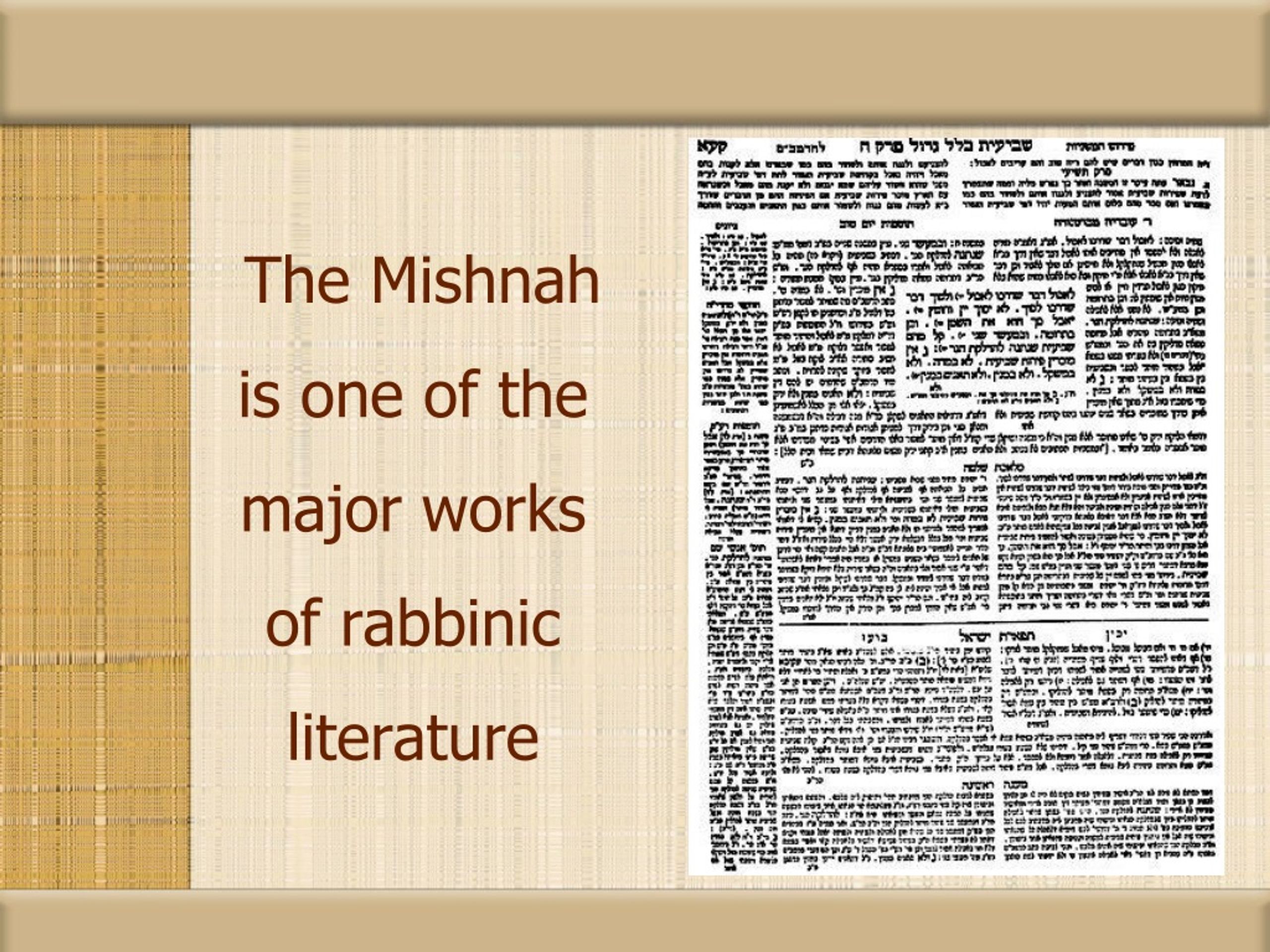 PPT - The Mishnah PowerPoint Presentation, Free Download - ID:9113381