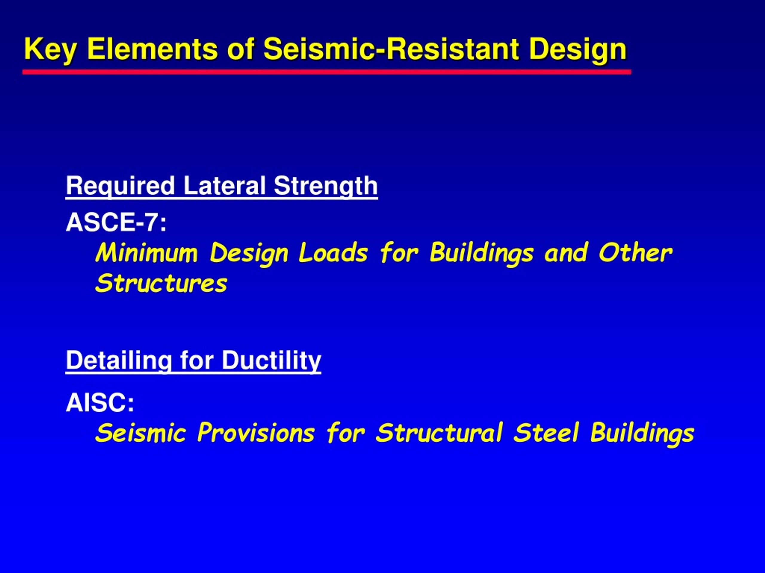 PPT - Design Of Seismic-Resistant Steel Building Structures PowerPoint ...