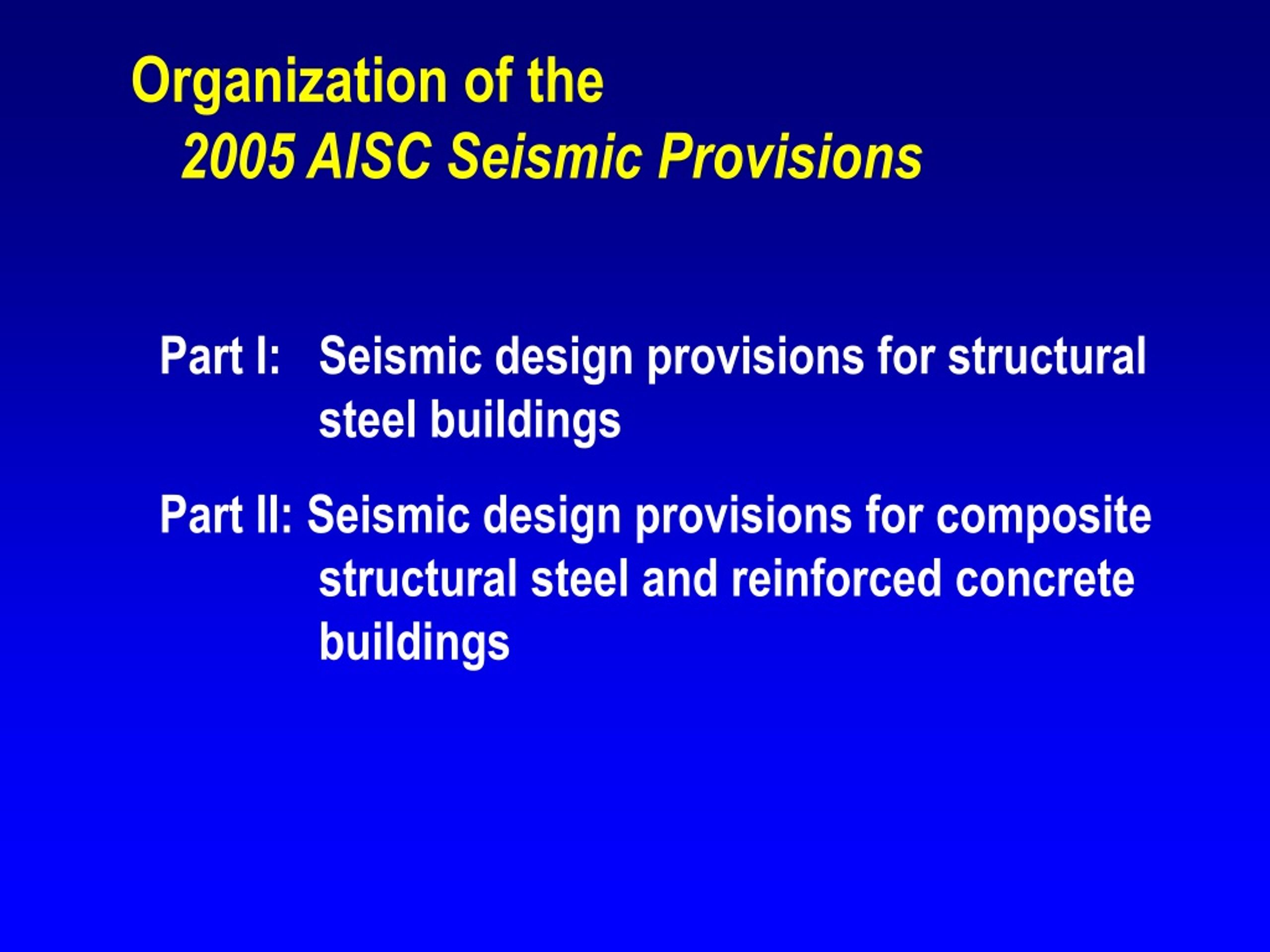 PPT - Design Of Seismic-Resistant Steel Building Structures PowerPoint ...