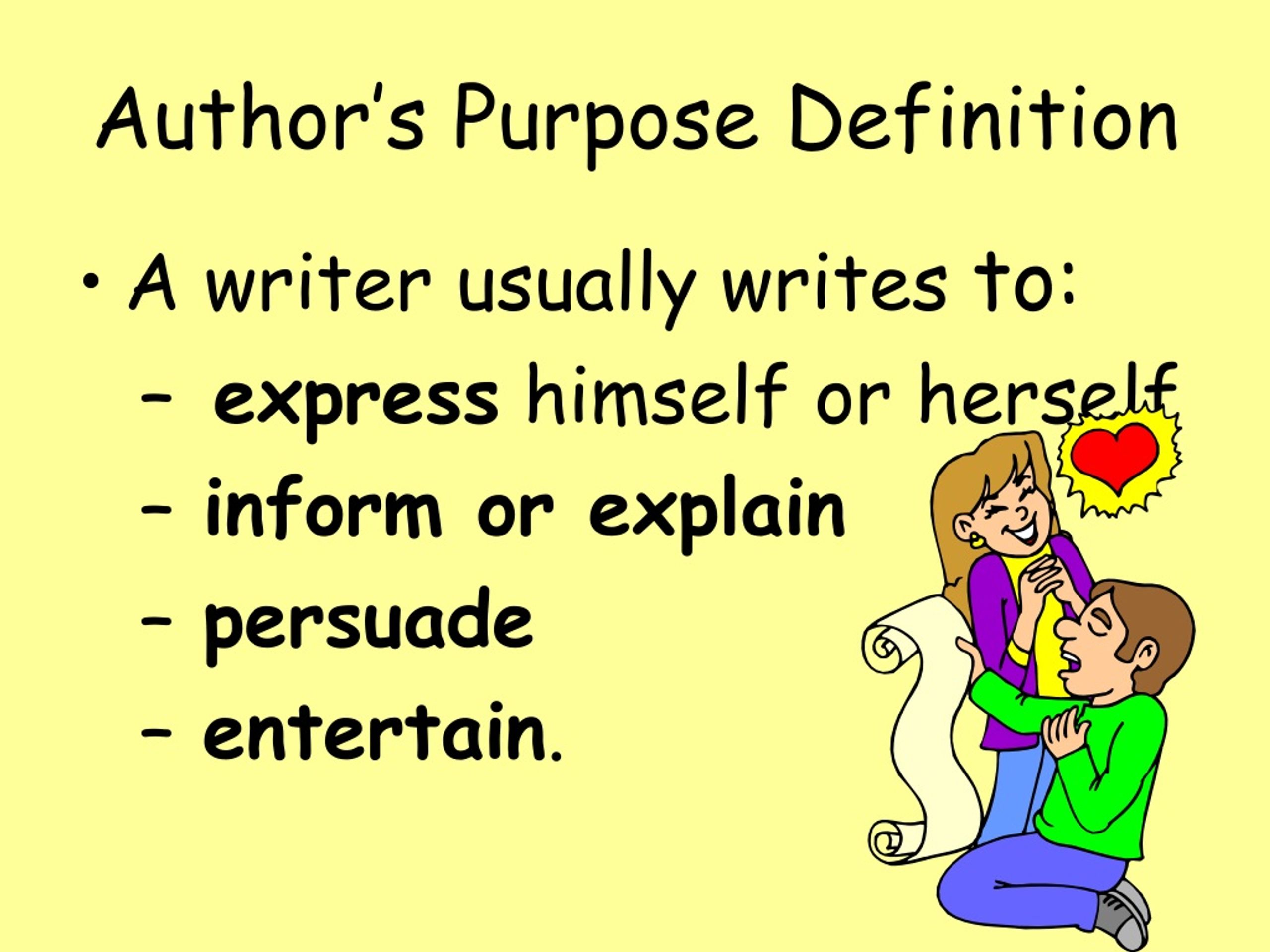 purpose literature definition