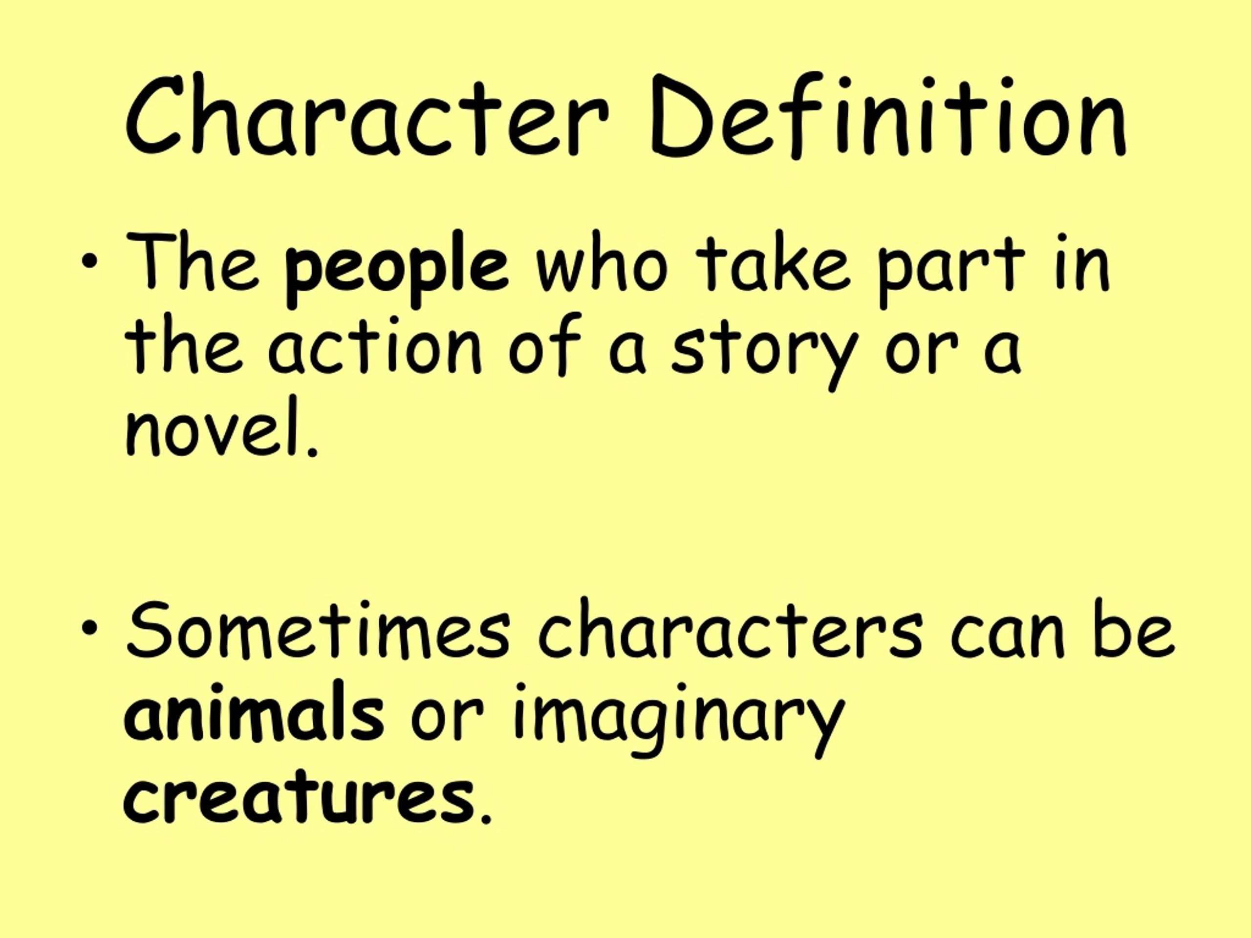 flat character definition story