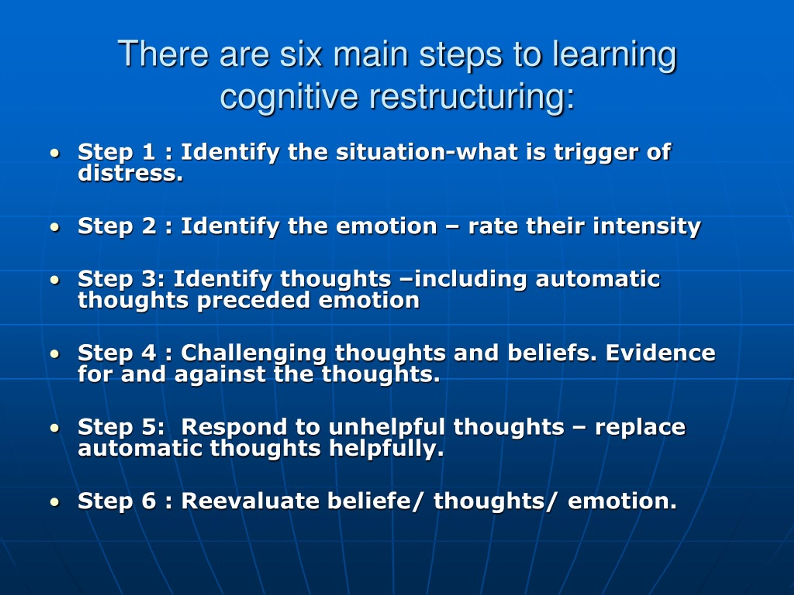 PPT - Cognitive Restructuring PowerPoint Presentation, Free Download ...