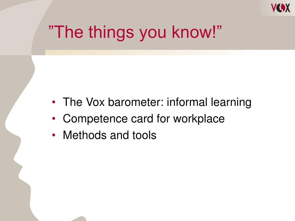 PPT - ”The Things You Know!” PowerPoint Presentation, Free Download ...