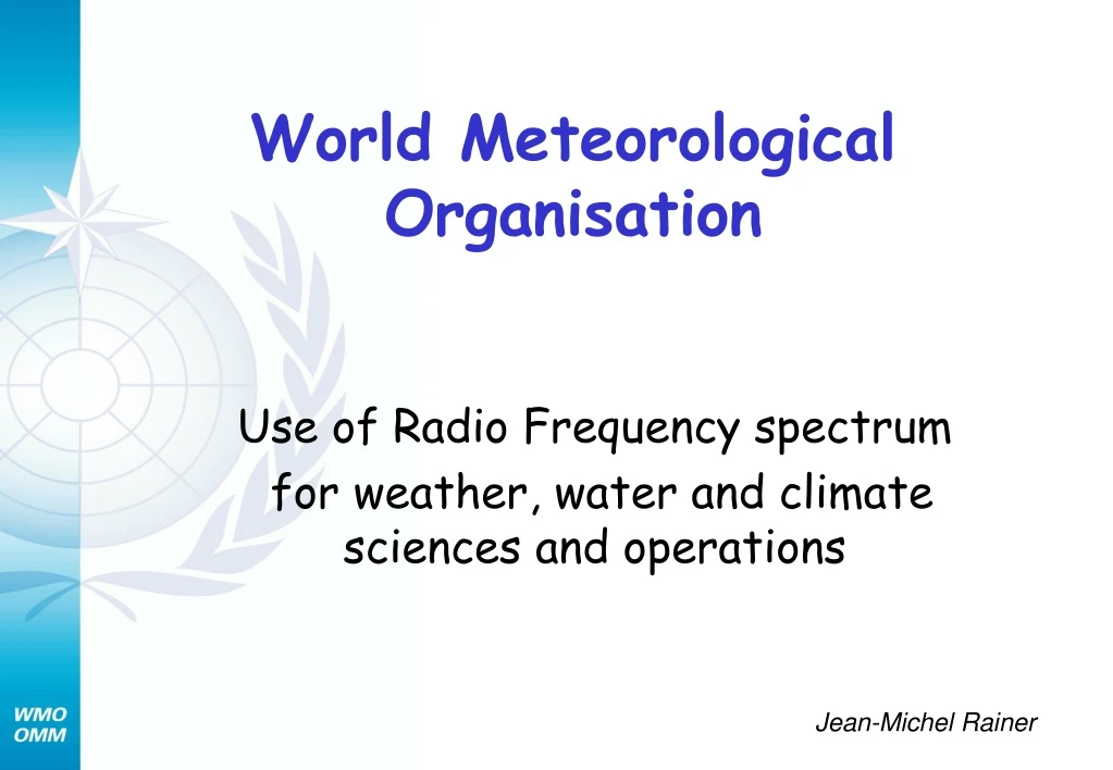 PPT - World Meteorological Organisation PowerPoint Presentation, Free ...