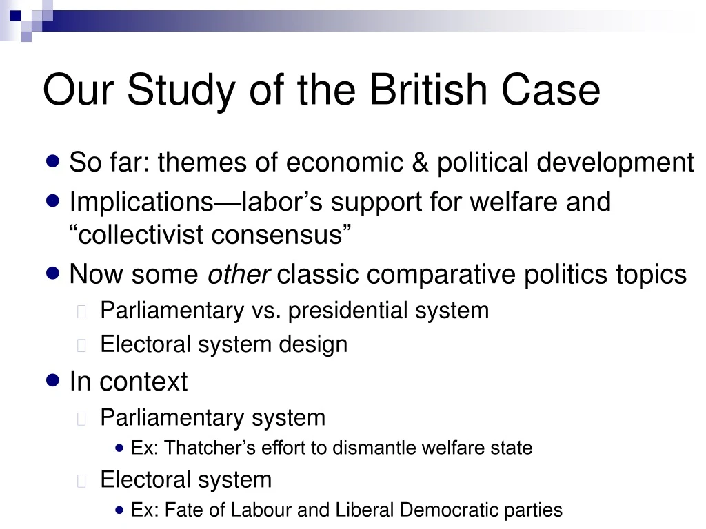 PPT - Our Study of the British Case PowerPoint Presentation, free ...