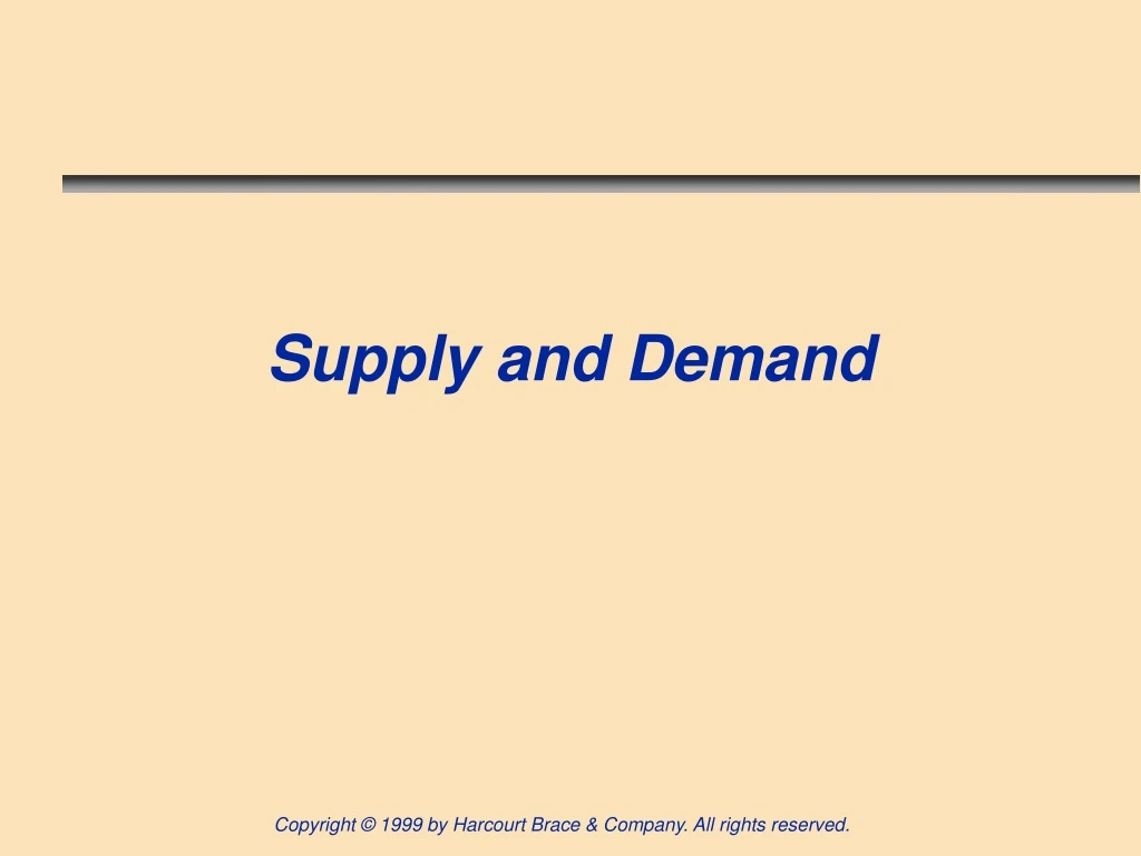 PPT - Supply and Demand PowerPoint Presentation, free download - ID:9116081