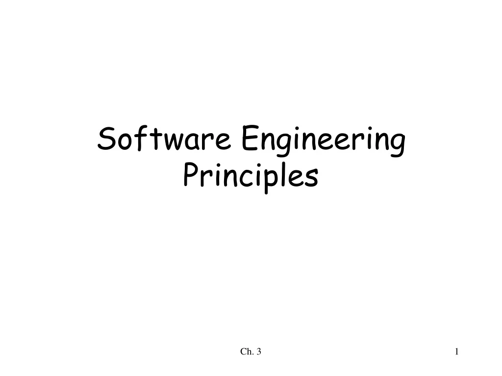 PPT - Software Engineering Principles PowerPoint Presentation, free ...