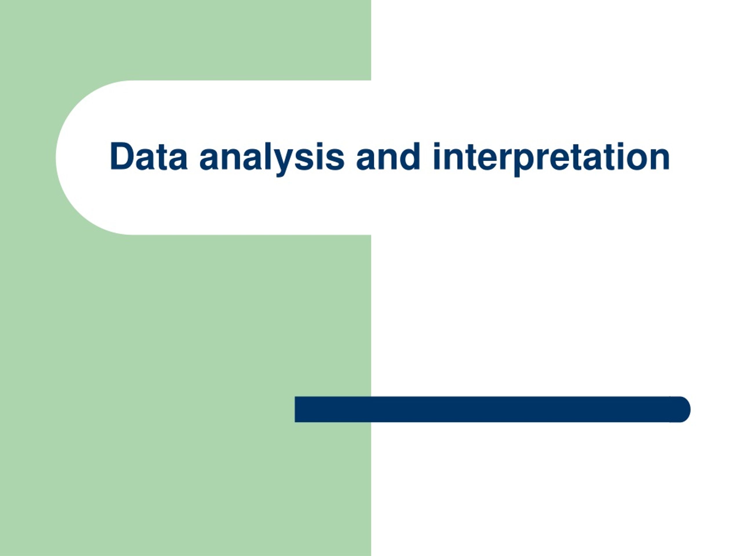 data presentation analysis and interpretation ppt