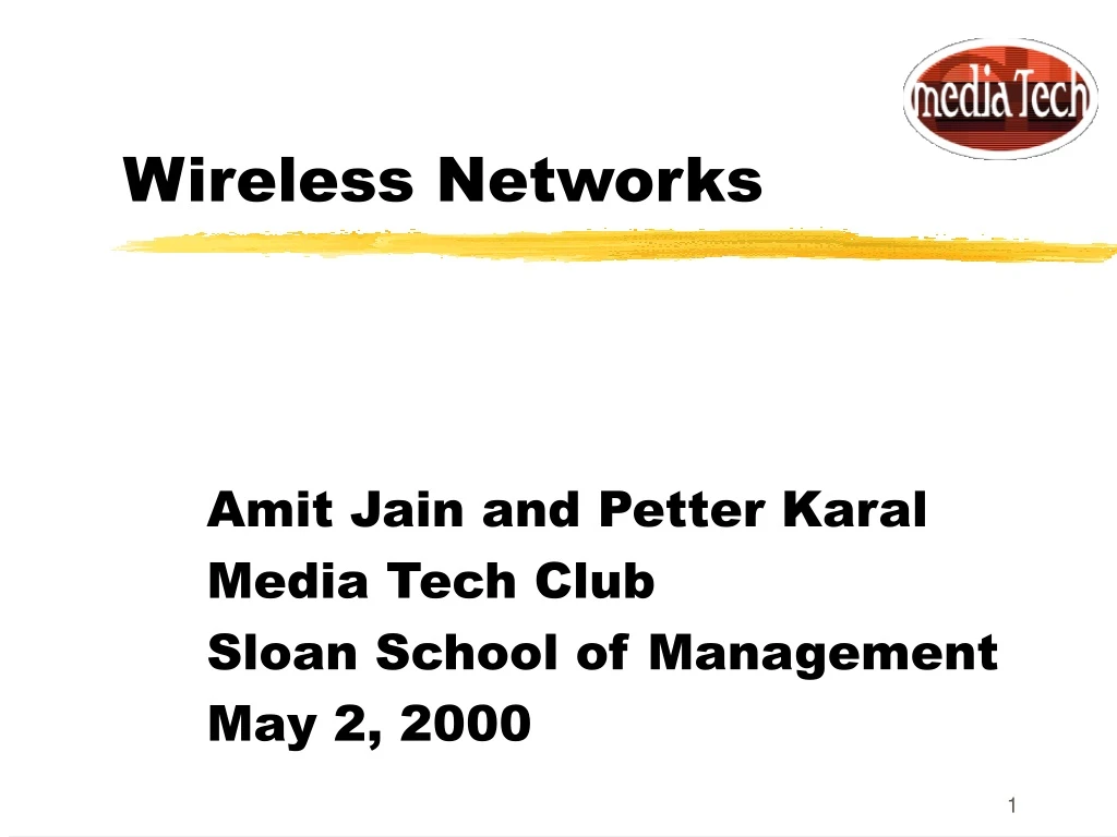 wireless networks n.