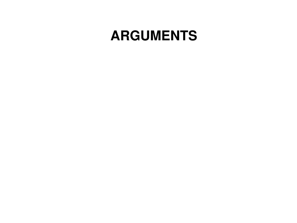 arguments n.