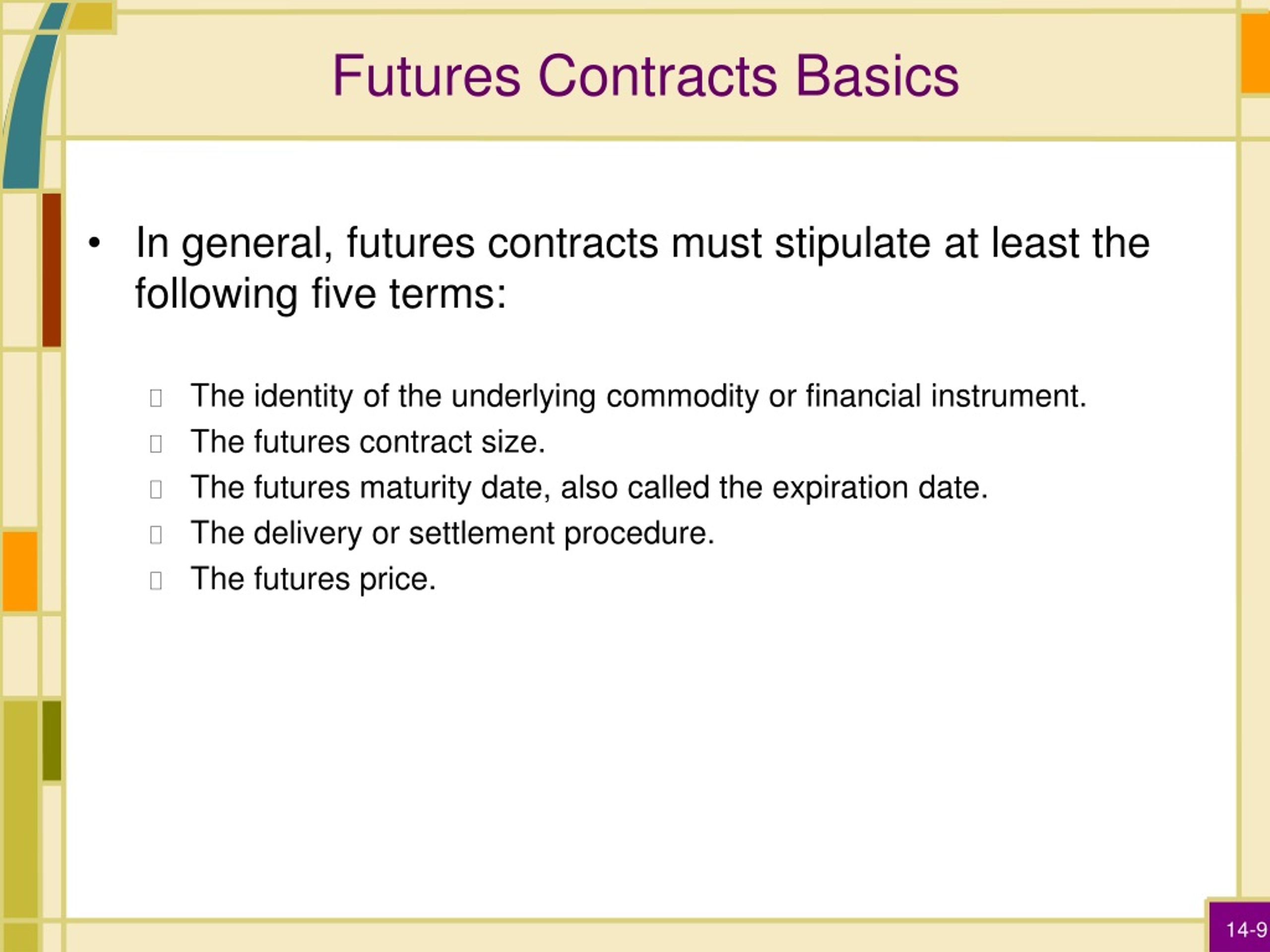 PPT Futures Contracts PowerPoint Presentation free download ID:9118191