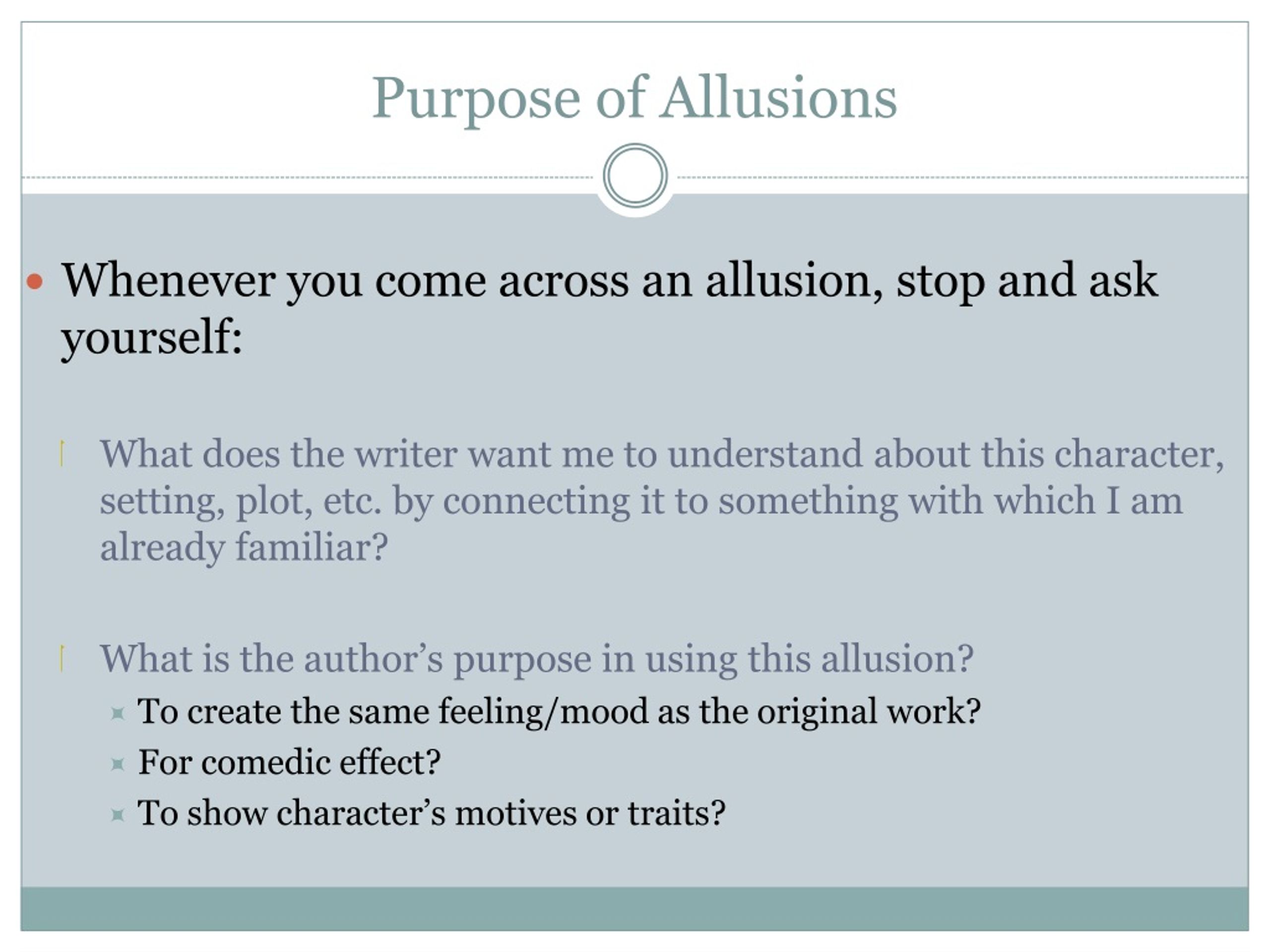 PPT - Allusions PowerPoint Presentation, free download - ID:1947986