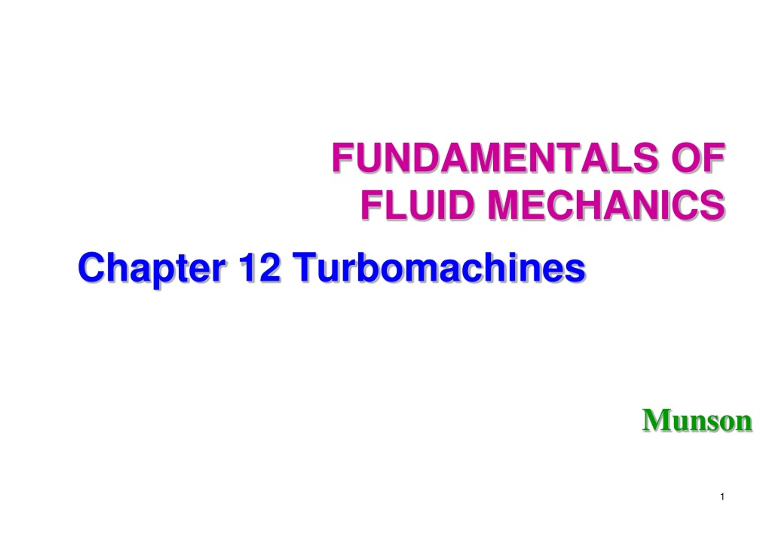 PPT - FUNDAMENTALS OF FLUID MECHANICS PowerPoint Presentation - ID:9119223