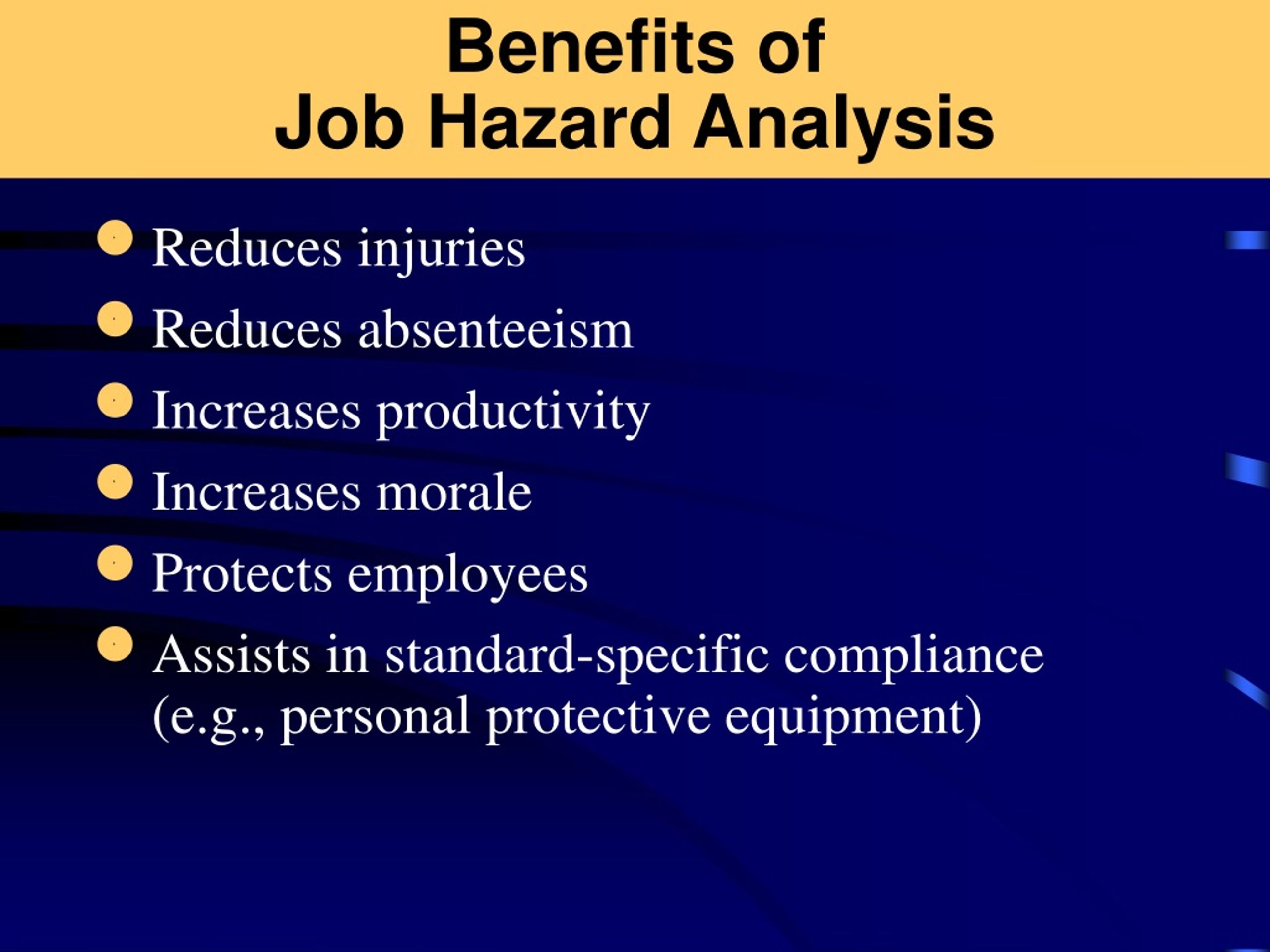 job hazard analysis powerpoint presentation