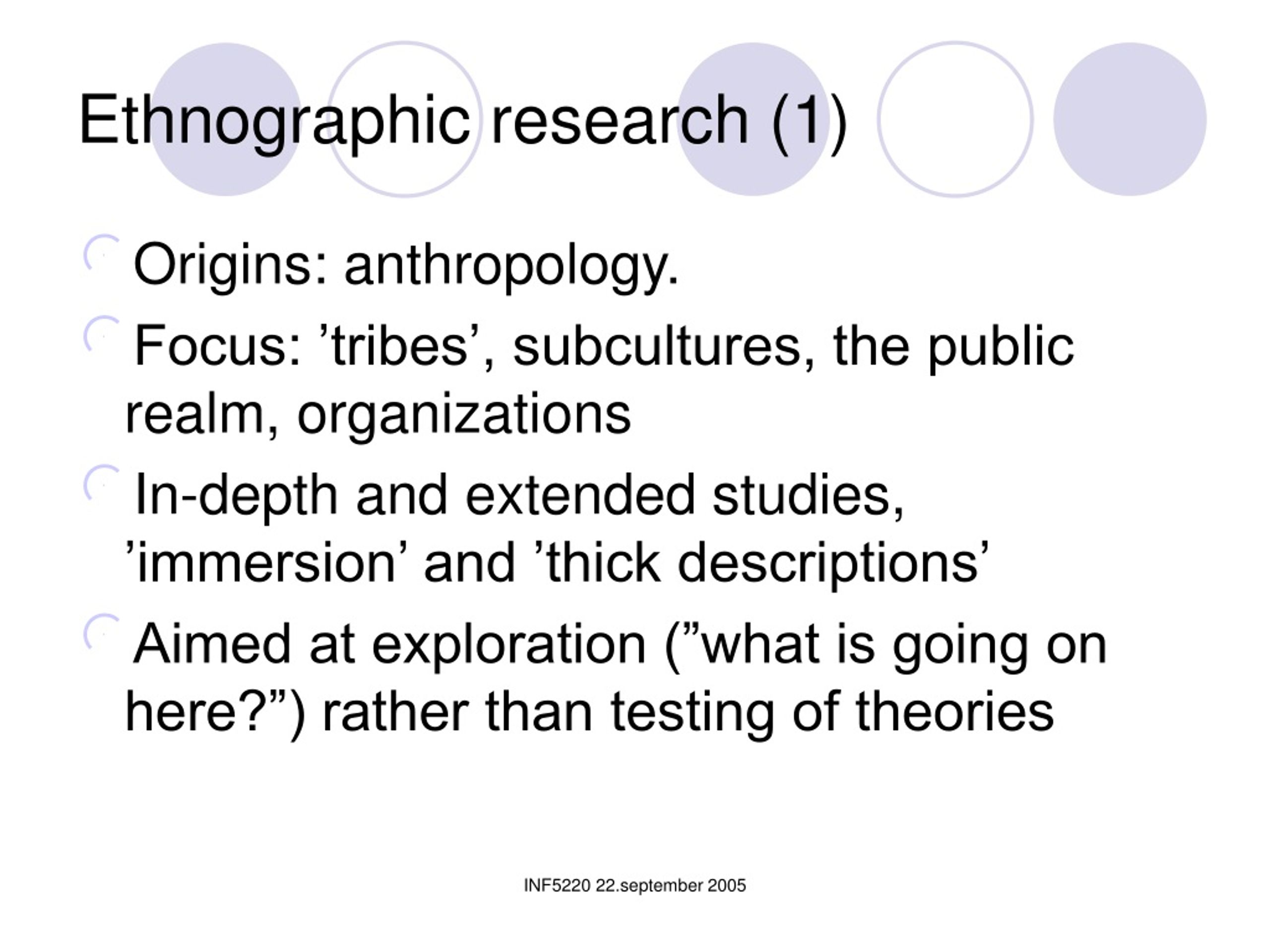 PPT - Ethnographic Methods PowerPoint Presentation, Free Download - ID ...