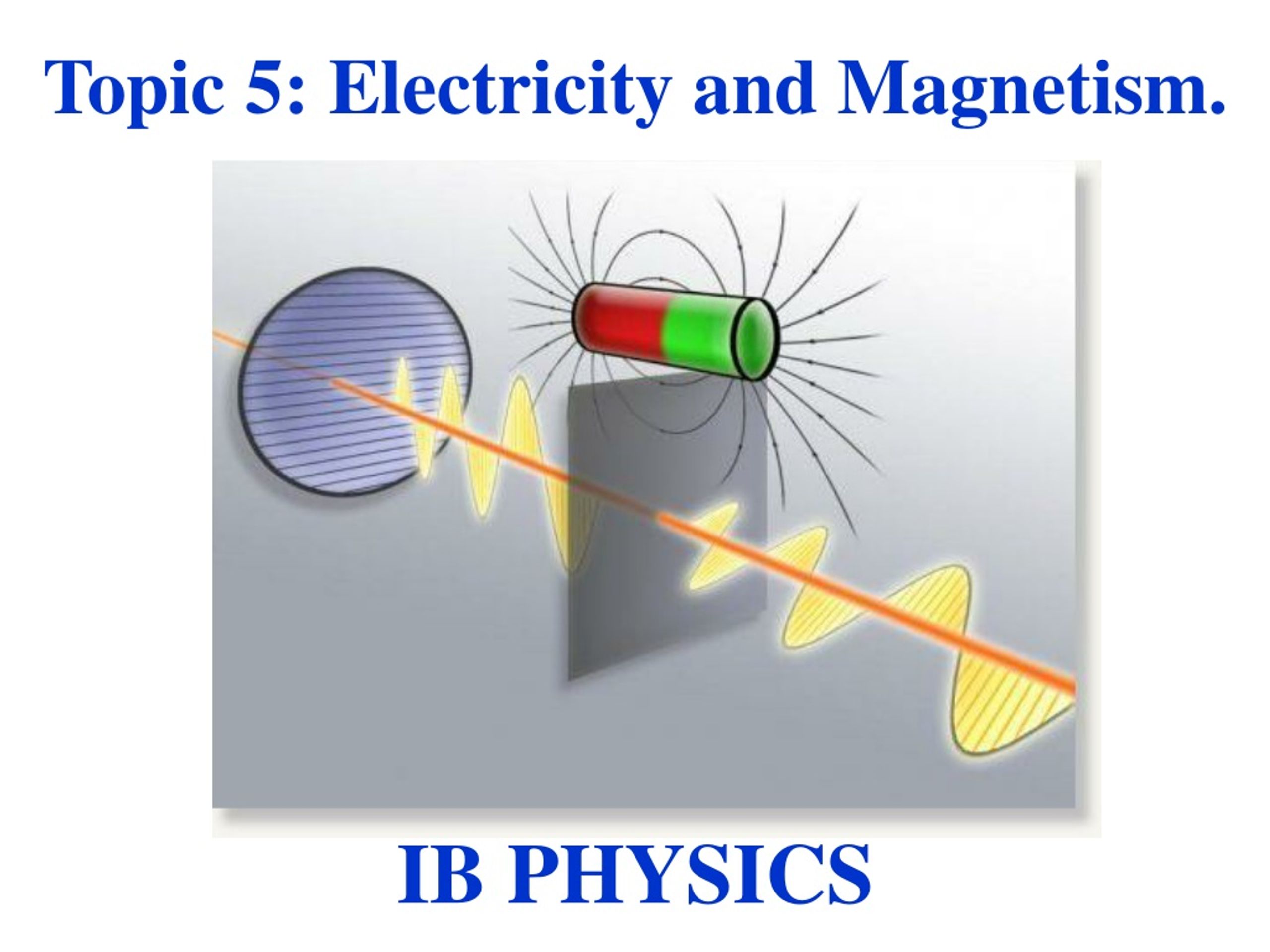 PPT - Topic 5: Electricity and Magnetism. Presentation - ID:9122474