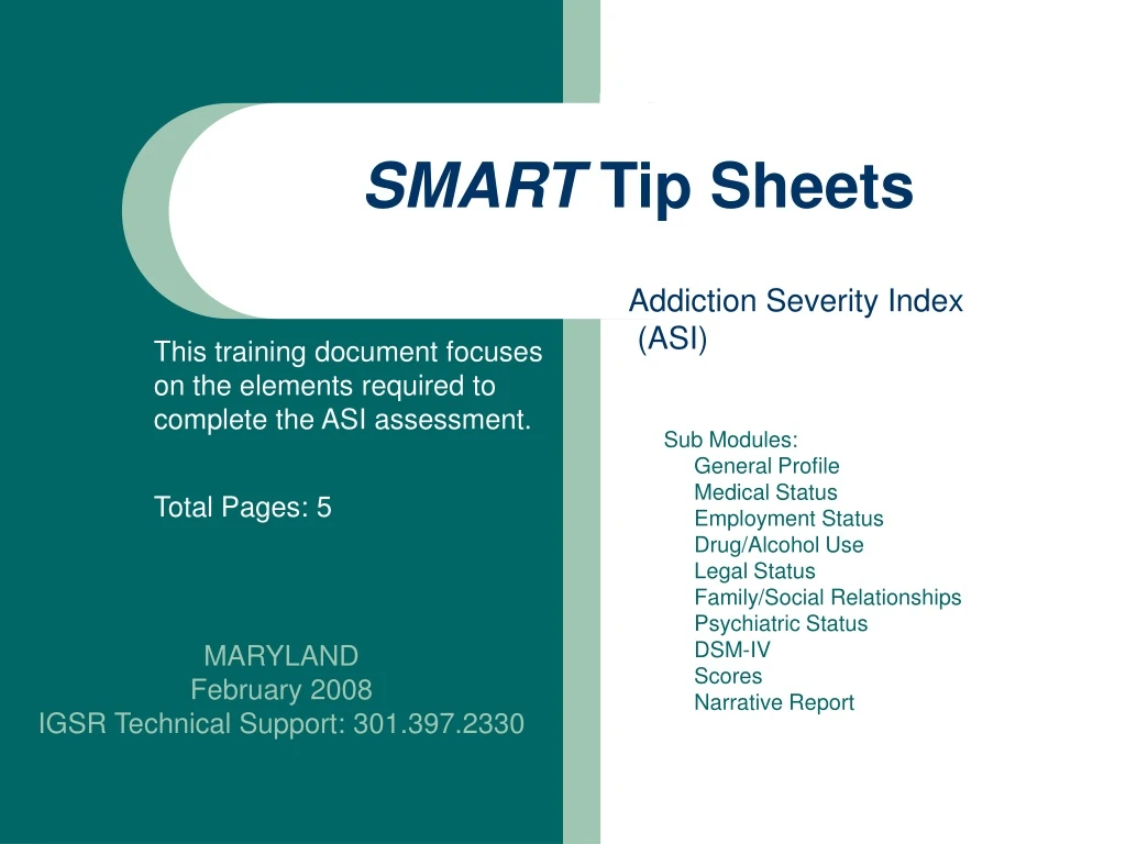 smart tip sheets n.