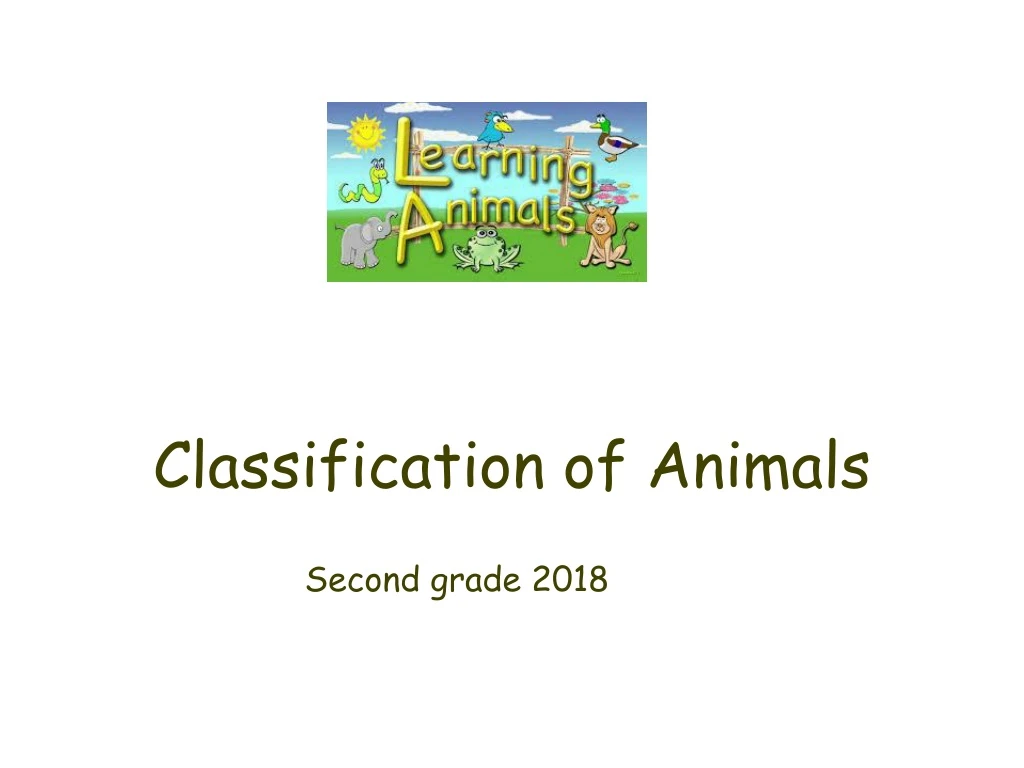 powerpoint presentation on animal classification