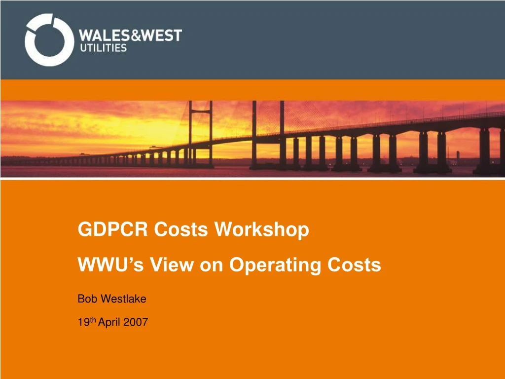 gdpcr costs workshop wwu s view on operating costs n.