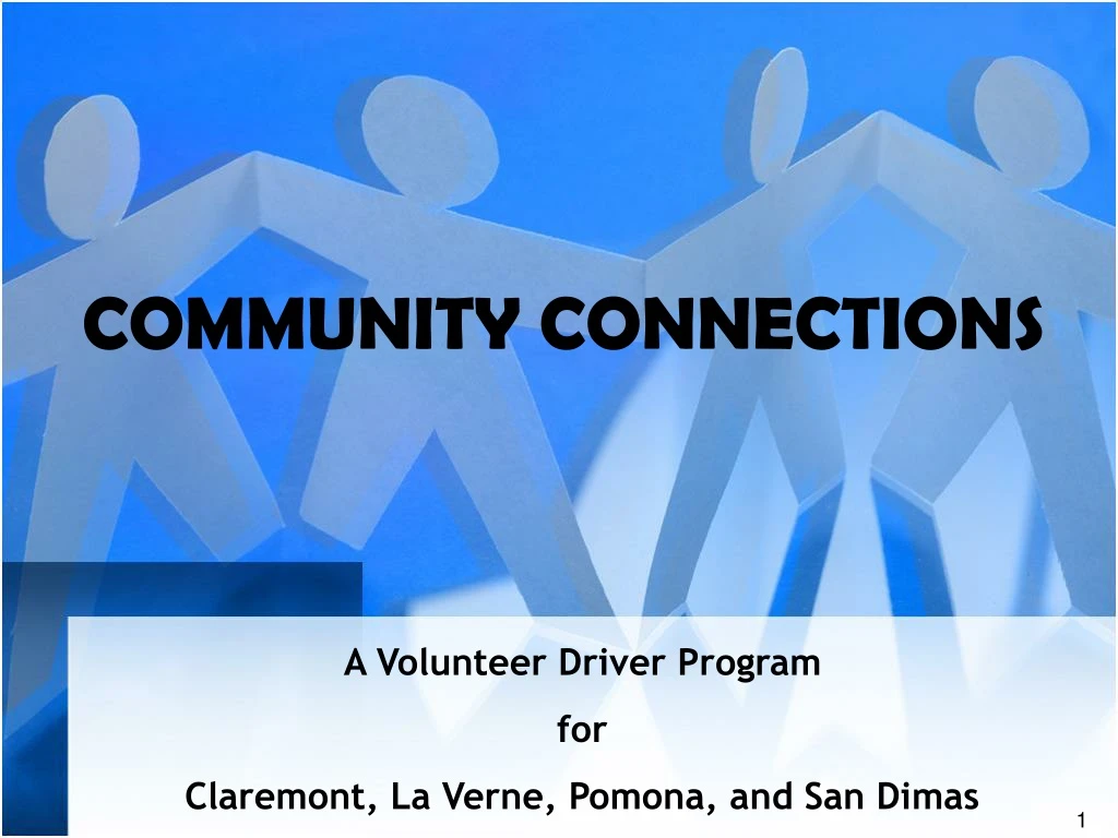 PPT COMMUNITY CONNECTIONS PowerPoint Presentation, free download ID