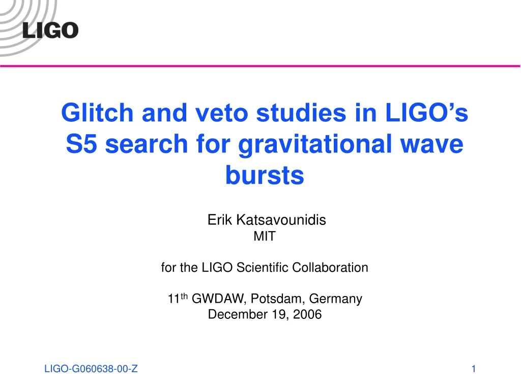 glitch and veto studies in ligo s s5 search n.