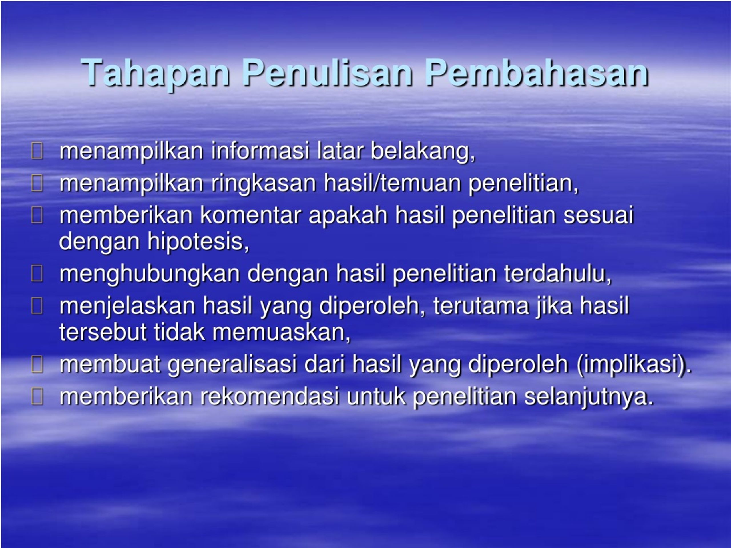 Ppt Teknik Penulisan Pembahasan Karya Ilmiah Powerpoint Presentation Id9124806 