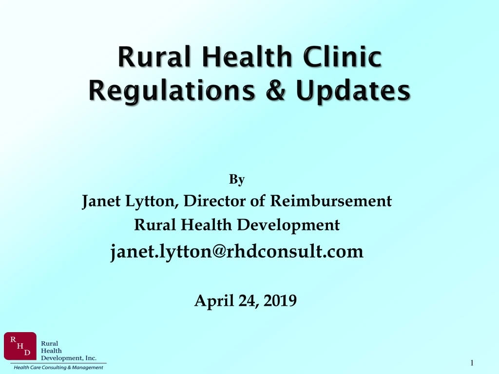 Ppt Rural Health Clinic Regulations And Updates Powerpoint Presentation Id9125172 6737