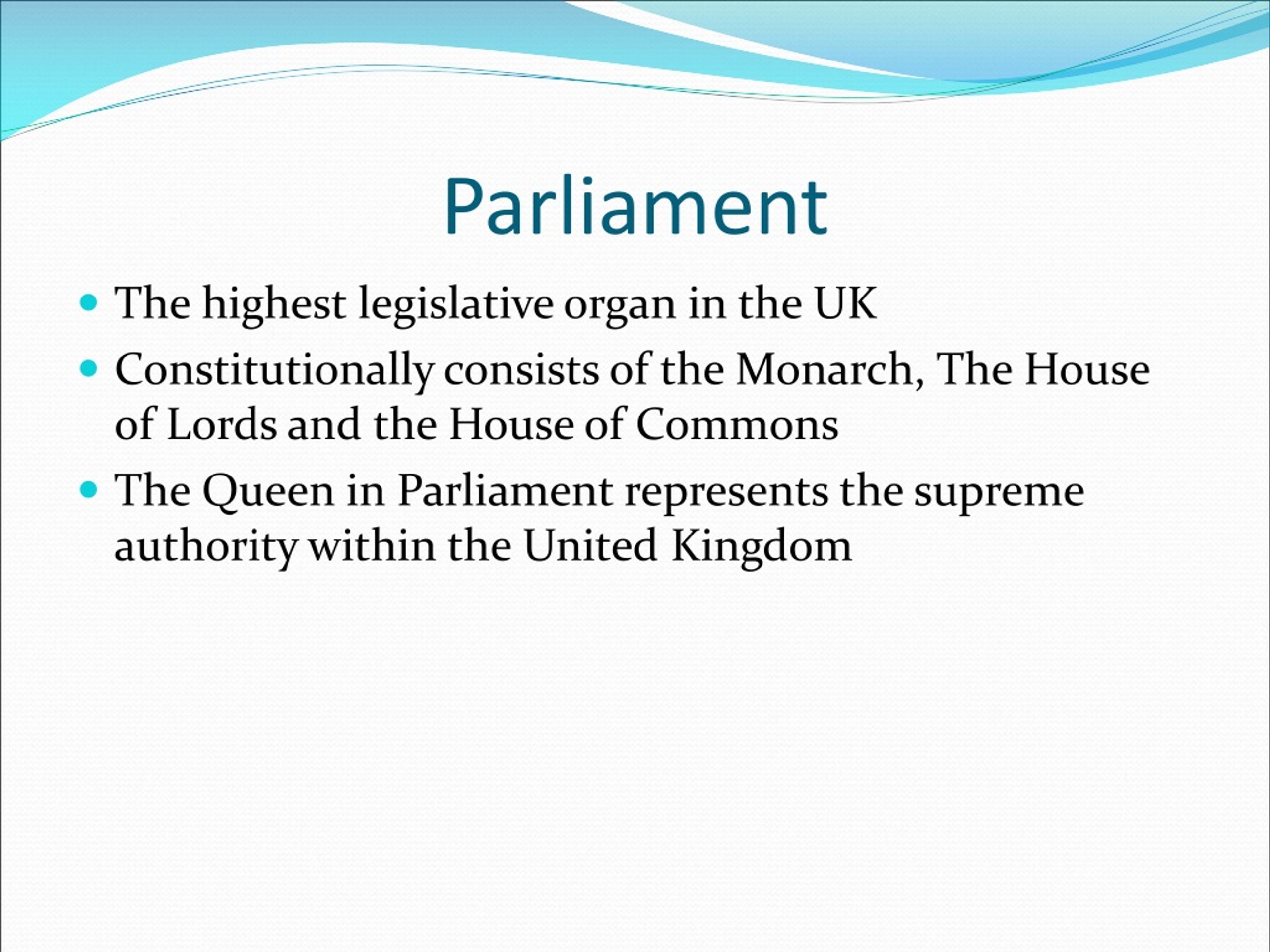 uk parliament powerpoint presentation
