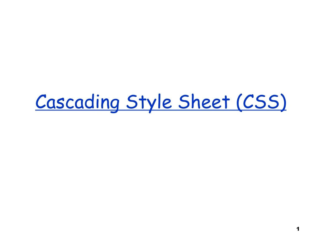 PPT - Cascading Style Sheet (CSS) PowerPoint Presentation, Free ...