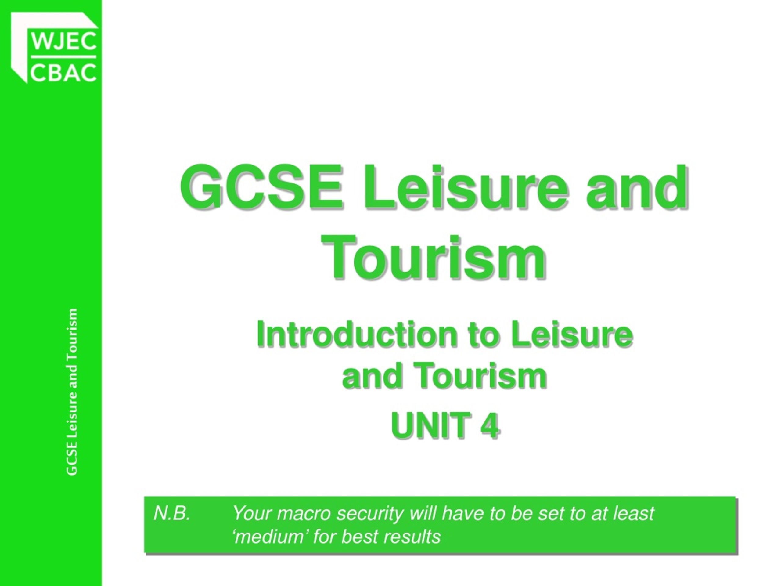gcse leisure and tourism ccea