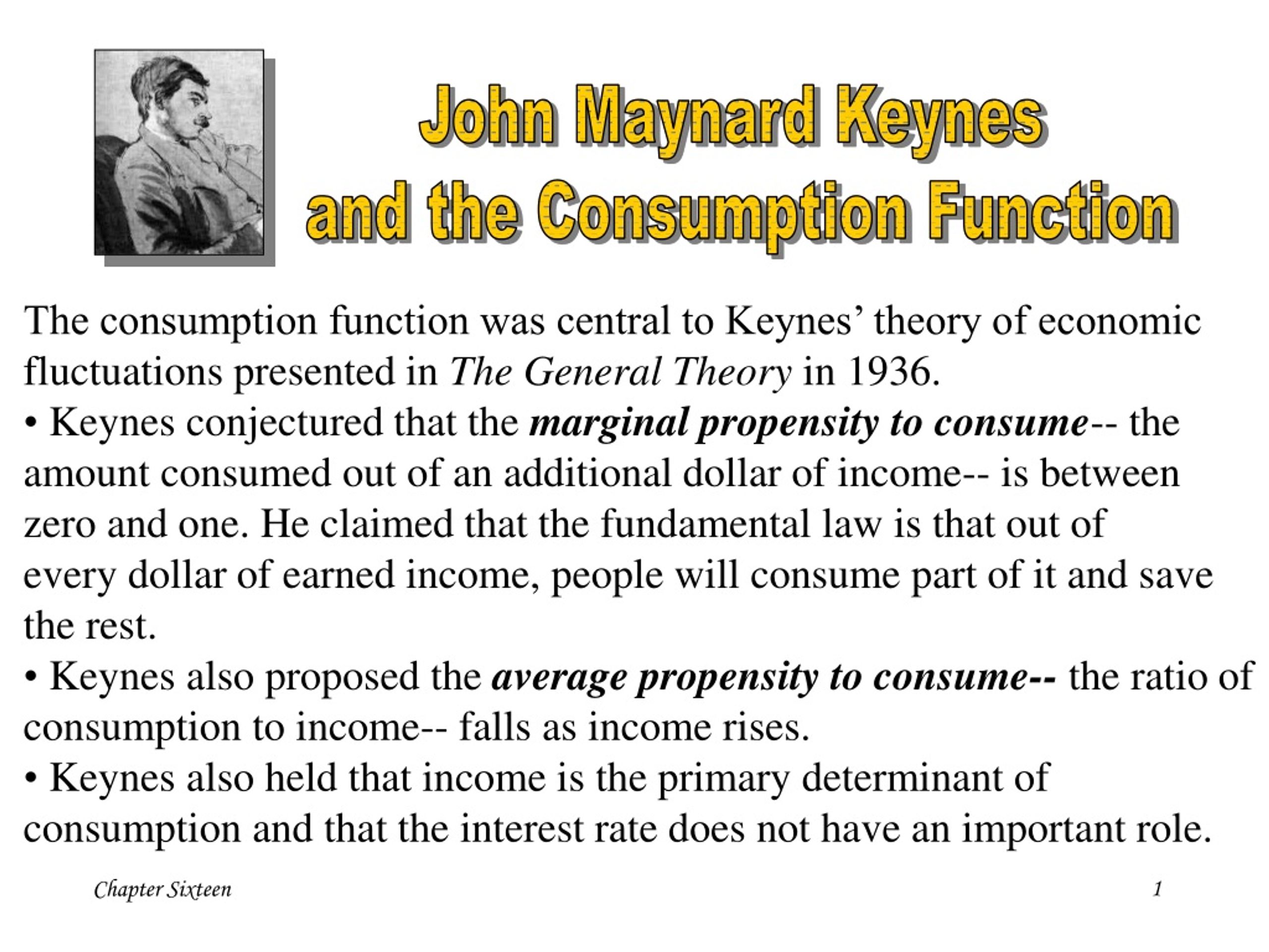 consumption hypothesis pdf