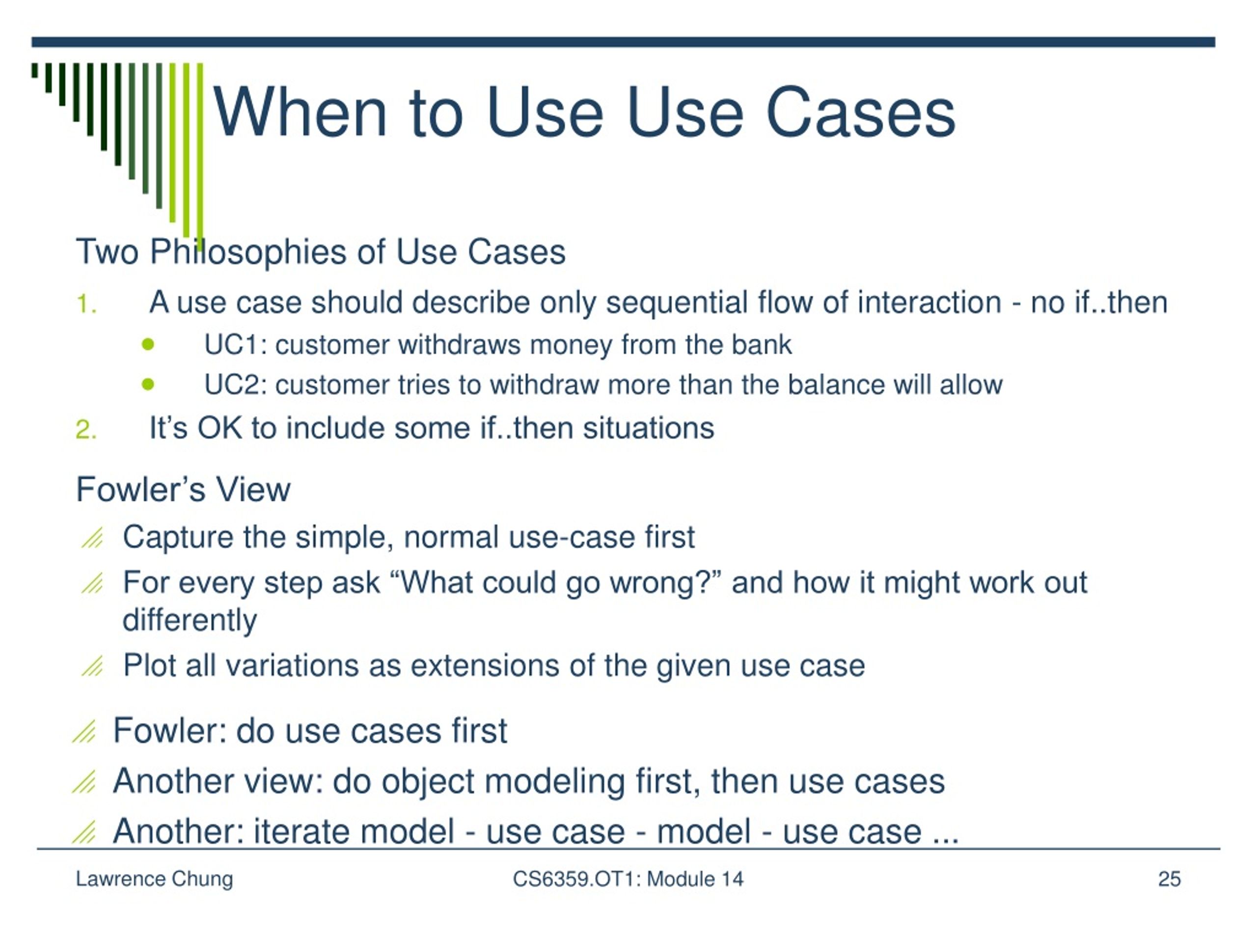 When To Use Use Cases