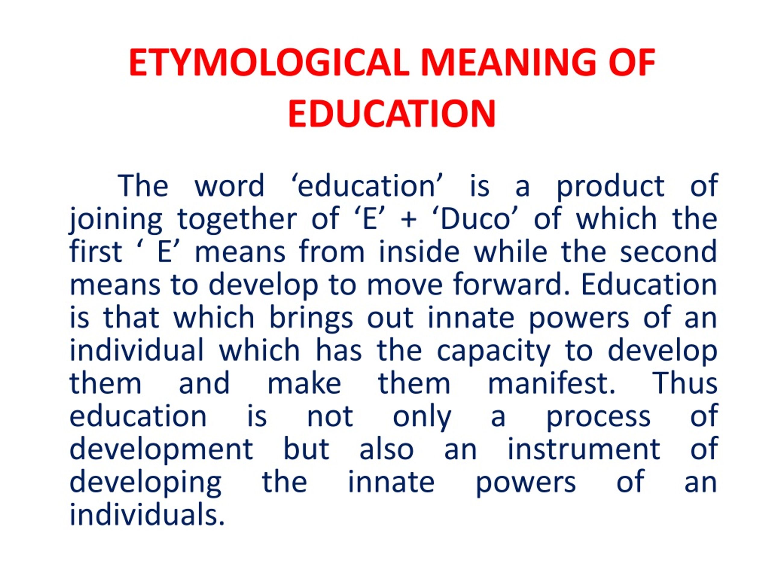 what is the meaning of education wikipedia