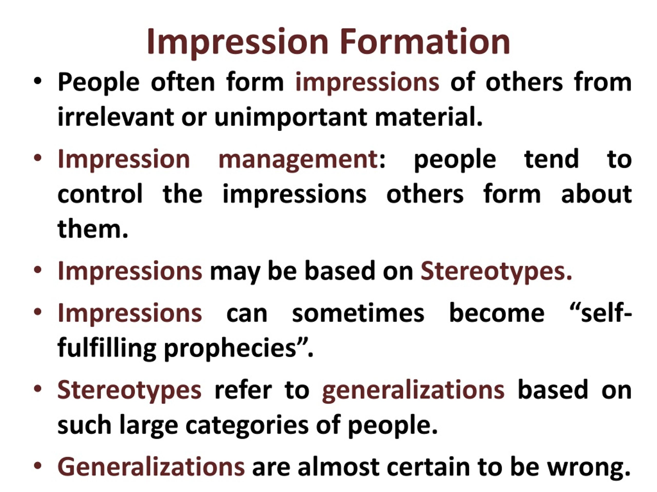 impression management sociology