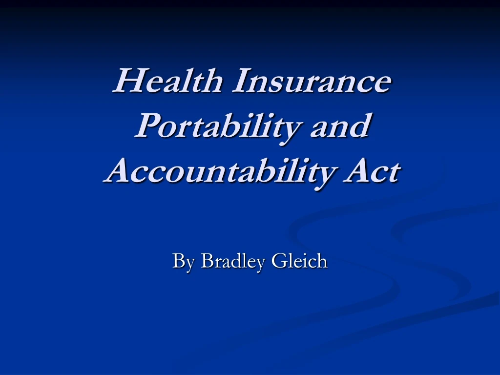 health insurance portability and accountability act n.