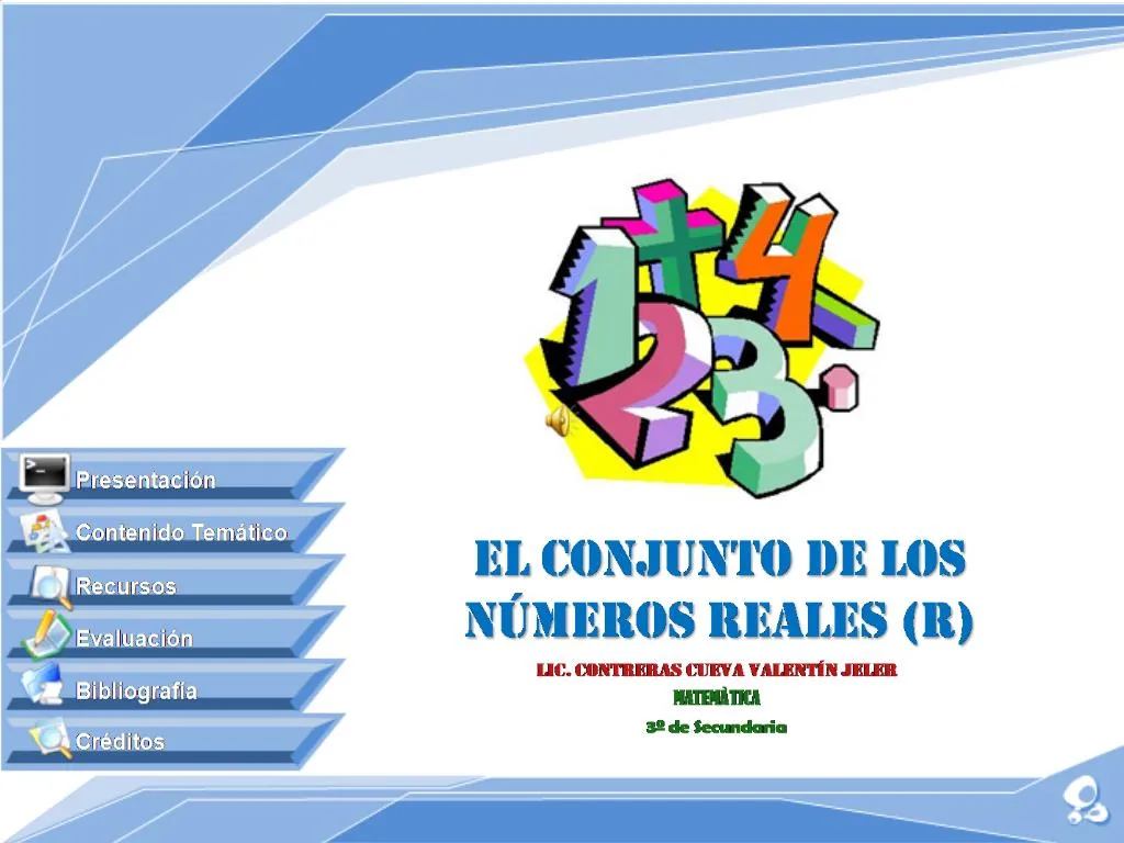 PPT - EL CONJUNTO DE LOS N MEROS REALES R PowerPoint Presentation, Free ...