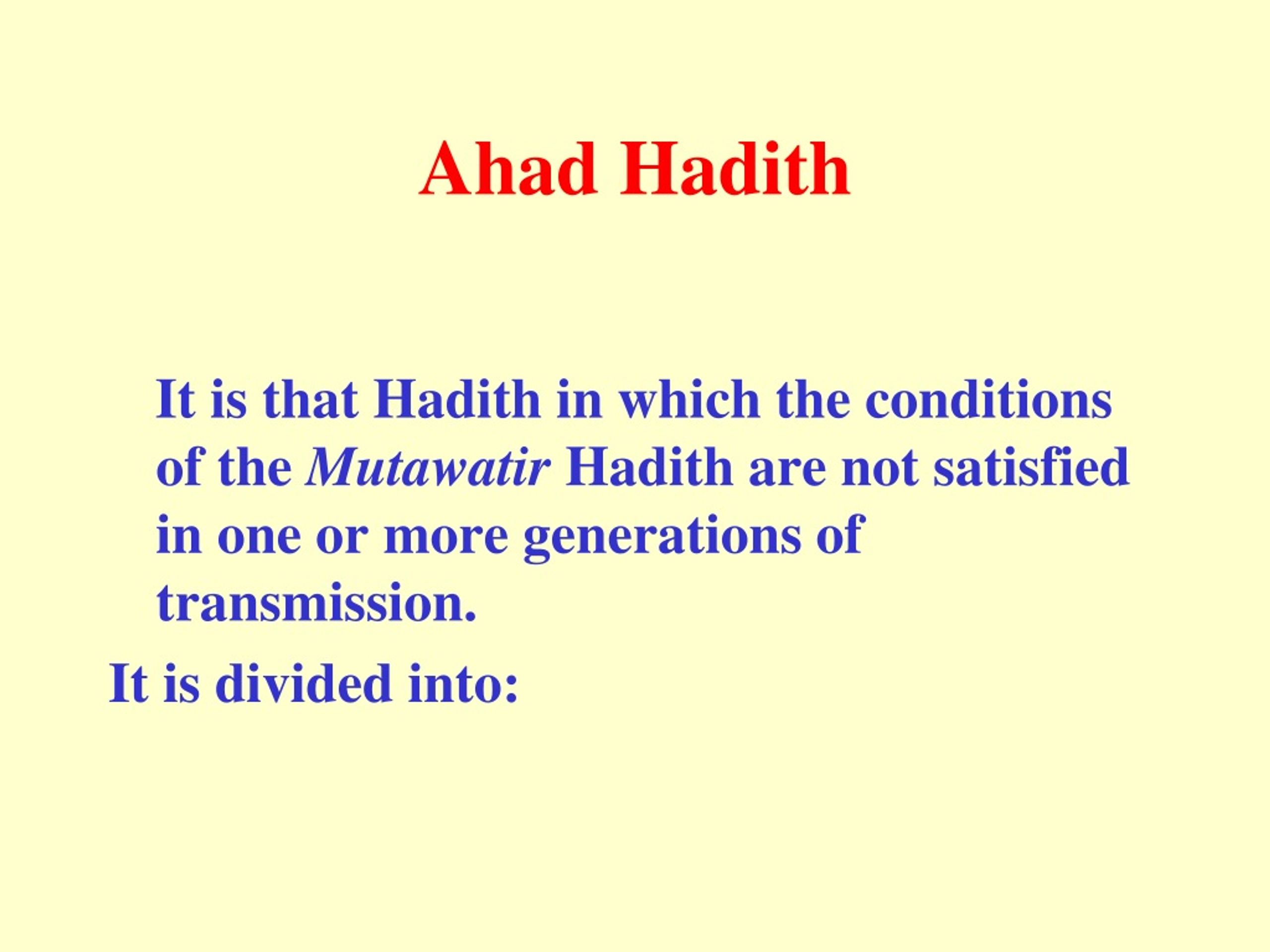 Ppt The Science Of Hadith Powerpoint Presentation Free Download Id9128170 1759