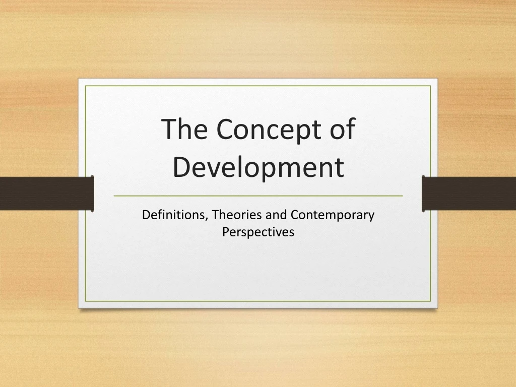 concept of development presentation