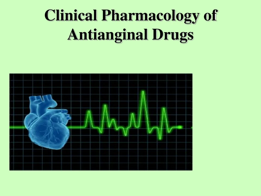 antianginal drugs powerpoint presentation