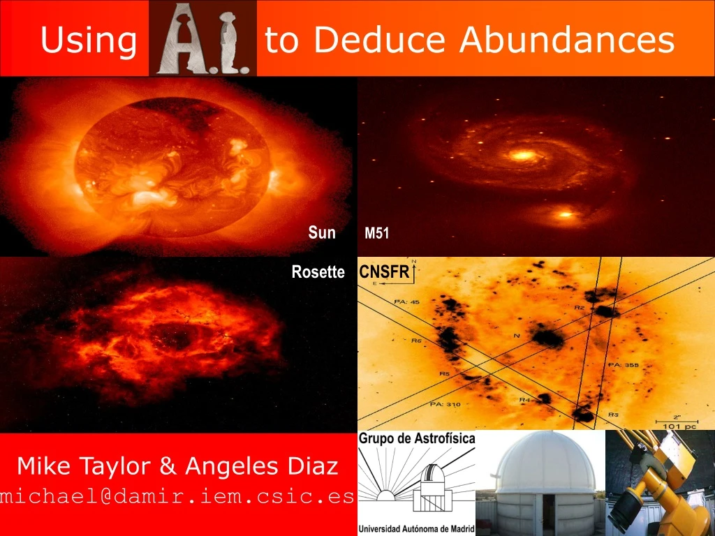using to deduce abundances n.