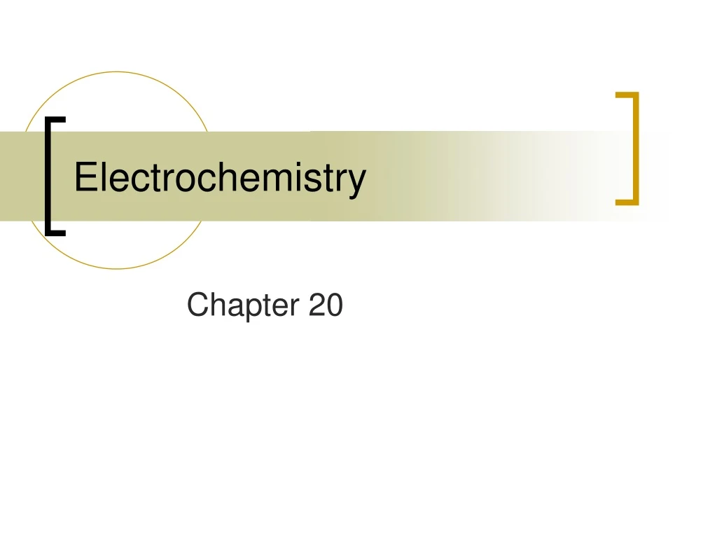 PPT - Electrochemistry PowerPoint Presentation, Free Download - ID:9130844